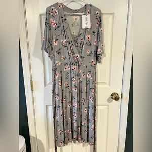Latched Mama Large MIDI Wrap Dress